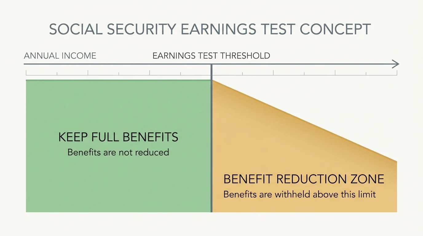 A clean data visualization showing the relationship between extra income and Social Security benefits.