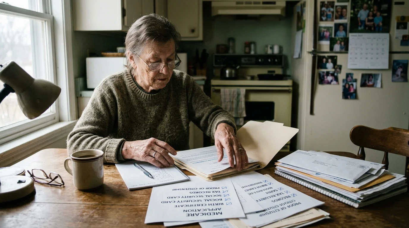 Editorial photograph illustrating: Medicare Application Requirements Checklist